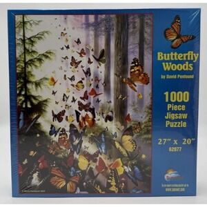 NEW Butterfly Woods by David Penfound 1000 piece jigsaw puzzle by Sunsout Colors